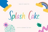 Splash Cakes Font