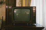 A retro TV used for interrogation.