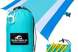 sun-ninja-sand-free-beach-blanket-outdoor-blanket-beach-mat-accessories-10ft-x-9ft-lightweight-blank-1