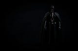 A picture of Darth Vader against a black background