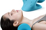 Ergonomic Cervical Traction Device for Neck Pain Relief and Relaxation | Image