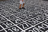 numbers on the ground