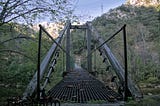 A hiking bridge in Asturias