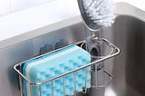 kesol-adhesive-sponge-holder-brush-holder-2-in-1-sink-caddy-sus304-stainless-steel-rust-proof-water--1