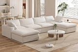 large-modular-sectional-sofa-down-filled-u-shaped-4-seater-with-2-ottoman-white-1