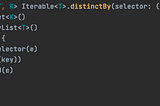 Analyzing the algorithmic complexity of the Kotlin API’s distinctBy function