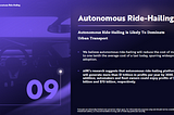 Autonomous ride-hailing: A transportation and logistics revolution streaming in real-time