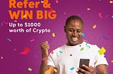 Binusu Crypto Giveaway: $1,000 Crypto Up for Grabs and many other prizes!
