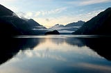 Still mountain lake…