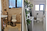 We made a tiny bathroom feel bigger and brighter with these six steps