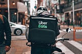 Uber eats delivery person