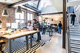 Medium-size Design company open office