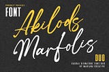 Akilods Marfolis Font