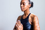 Woman practicing yoga