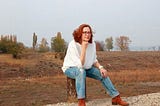Autumn. Portrait of a woman in her mid-fifties. Don't forget to credit the author, please)