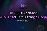 Update on $BREED Supply Emission and Circulating Supply — March 2024