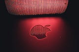 Apple Logo in red