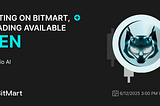Sentio AI (SEN), a No-Code Platform for On-Chain AI Agents, to Be Relisted on BitMart Exchange