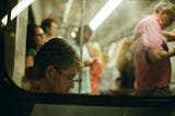 Subway time on street Nikon F801 Kodak Color 200