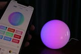 Dekala Prismatic™ smart lamp with smart app control, remote control lamp