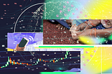 An abstract image collage depicting the intersection of last mile users, digital finance, and web3.