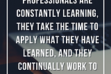 How to Develop Yourself as a Learning Professional