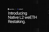 Introducing Native L2 Restaking