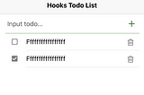 React Native Todo App with Hooks