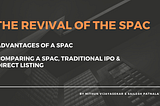 Advantages of a SPAC
