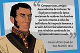 San Martín, militante (y exiliado) de la Patria Grande