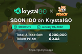Dogeon IDO Launch on KrystalGO: Announcement & Participation Details