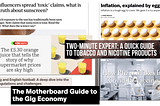 A collection of explainer headlines