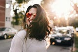 Friendly young woman