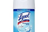 Lysol Laundry Sanitizer: Crisp Linen Disinfectant Spray (2 Pack) | Image