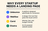 🚀 Why Every Startup Needs a Landing Page