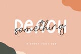 Something Peach Font