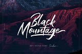 Black Mountage Font