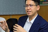 Justin Chen, CIO of Cheng Shin Rubber, sharing the use of data to expand AI applications and layout the global market