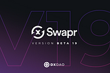 Swapr Beta V19 comes to market