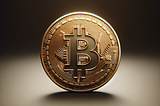 Representation of Bitcoin, focusing on the Bitcoin logo set against a plain background. This design highlights the symbol’s significance in the realm of digital currency and finance.