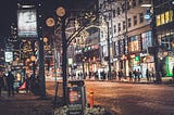 Snowflakes, winter evenings and the lonesome walks
