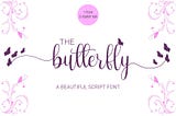 The Butterfly Font