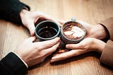 Date dating couple coffee