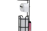 bathroom-toilet-paper-holder-with-shelf-paper-towel-holder-bath-towel-roll-holder-magazine-black-1