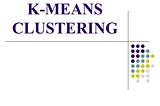 K Means Clustering and various Use-cases