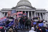 Hordes of Trump supporters besiege the Capitol January 6, 2021.