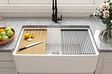 deervalley-white-fireclay-33-in-single-bowl-farmhouse-apron-workstation-kitchen-sink-with-accessorie-1