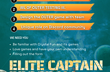 Crystal Fun Elite Captain Program is Recruiting!