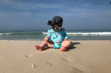 Baby's first beach trip