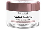 luxuri skin science anti chaffing cream rash cream
